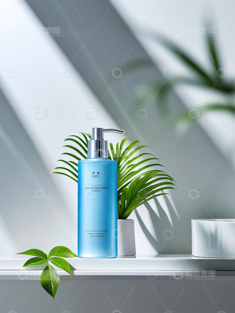 高清大图下载【趣麦麦图】浴室场景洗发水沐浴露产品摄影6