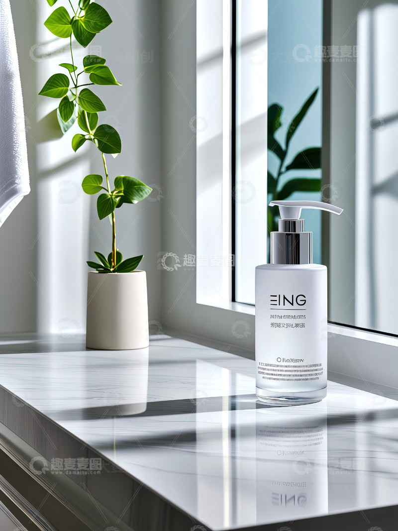 高清大图下载【趣麦麦图】浴室场景洗发水沐浴露产品摄影23