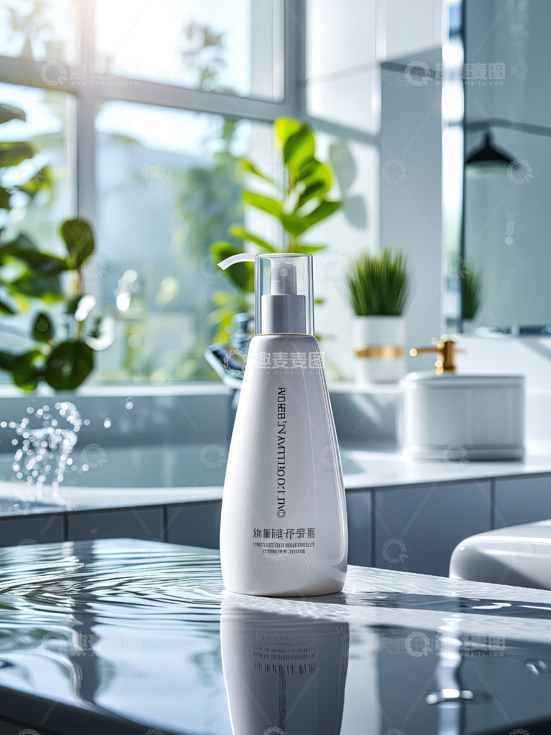 高清大图下载【趣麦麦图】浴室场景洗发水沐浴露产品摄影63