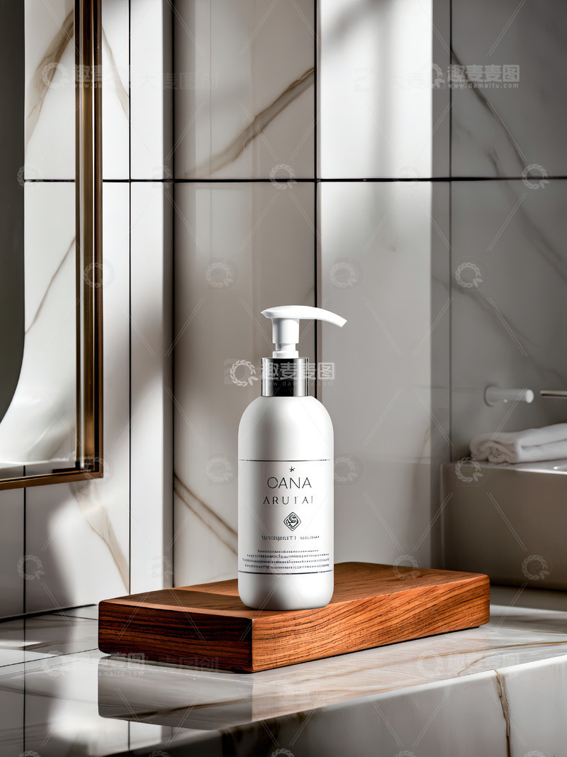 高清大图下载【趣麦麦图】浴室场景洗发水沐浴露产品摄影57