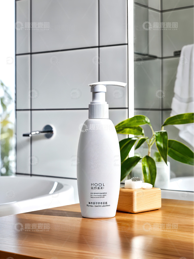 高清大图下载【趣麦麦图】浴室场景洗发水沐浴露产品摄影48