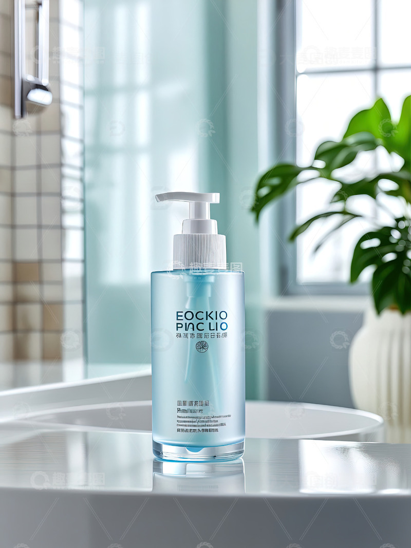 高清大图下载【趣麦麦图】浴室场景洗发水沐浴露产品摄影27