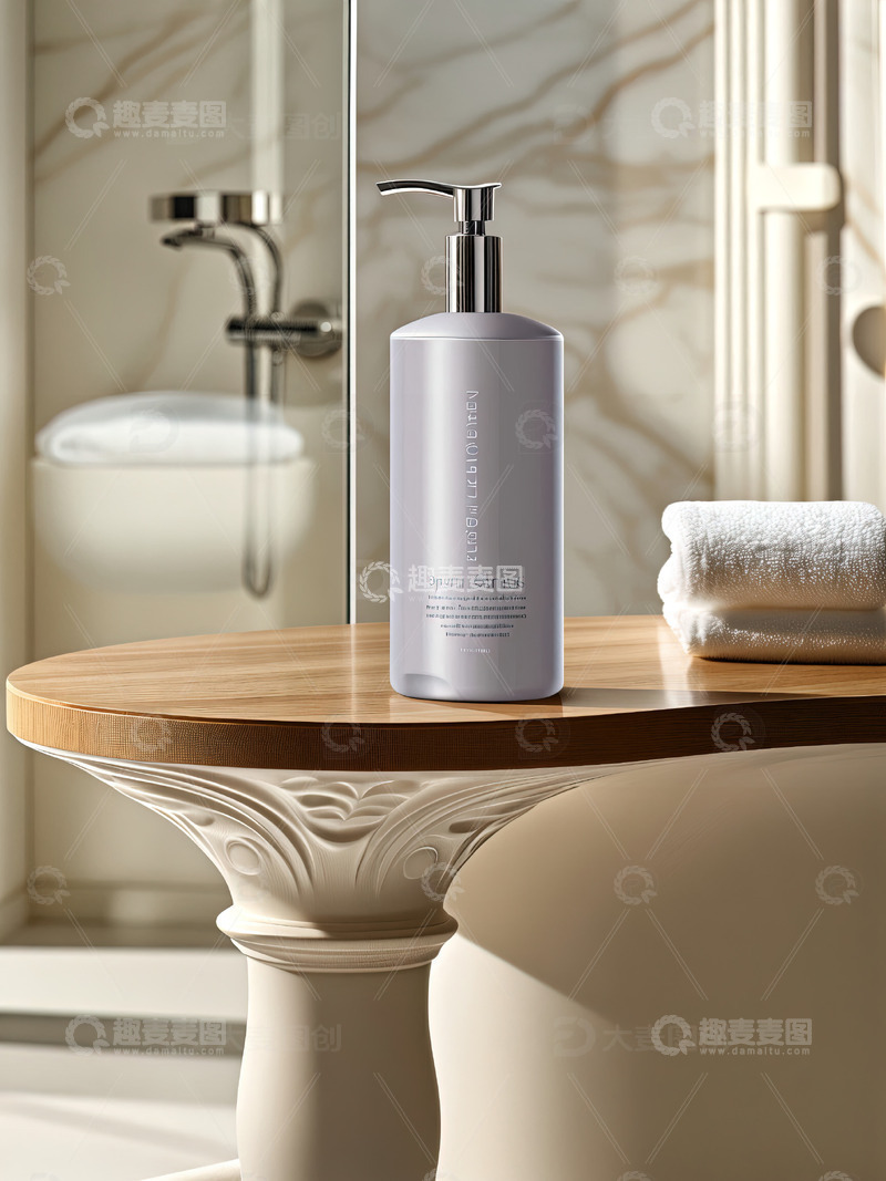 高清大图下载【趣麦麦图】浴室场景洗发水沐浴露产品摄影65