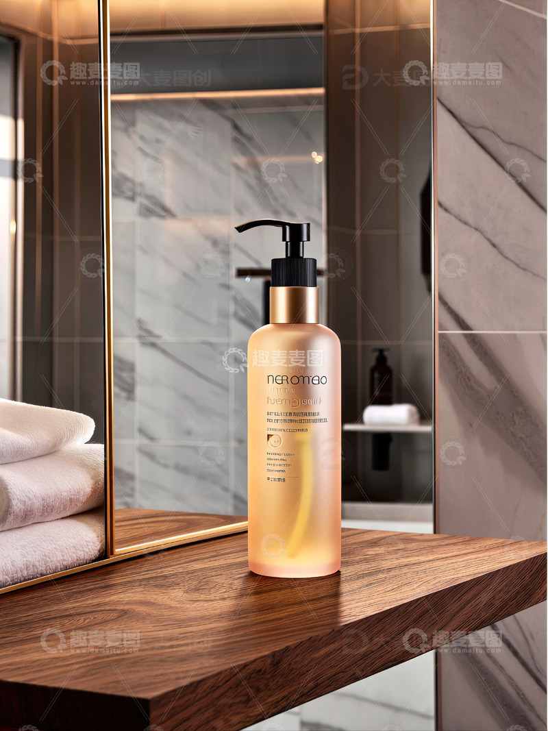 高清大图下载【趣麦麦图】浴室场景洗发水沐浴露产品摄影49