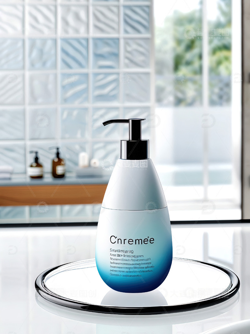 高清大图下载【趣麦麦图】浴室场景洗发水沐浴露产品摄影62