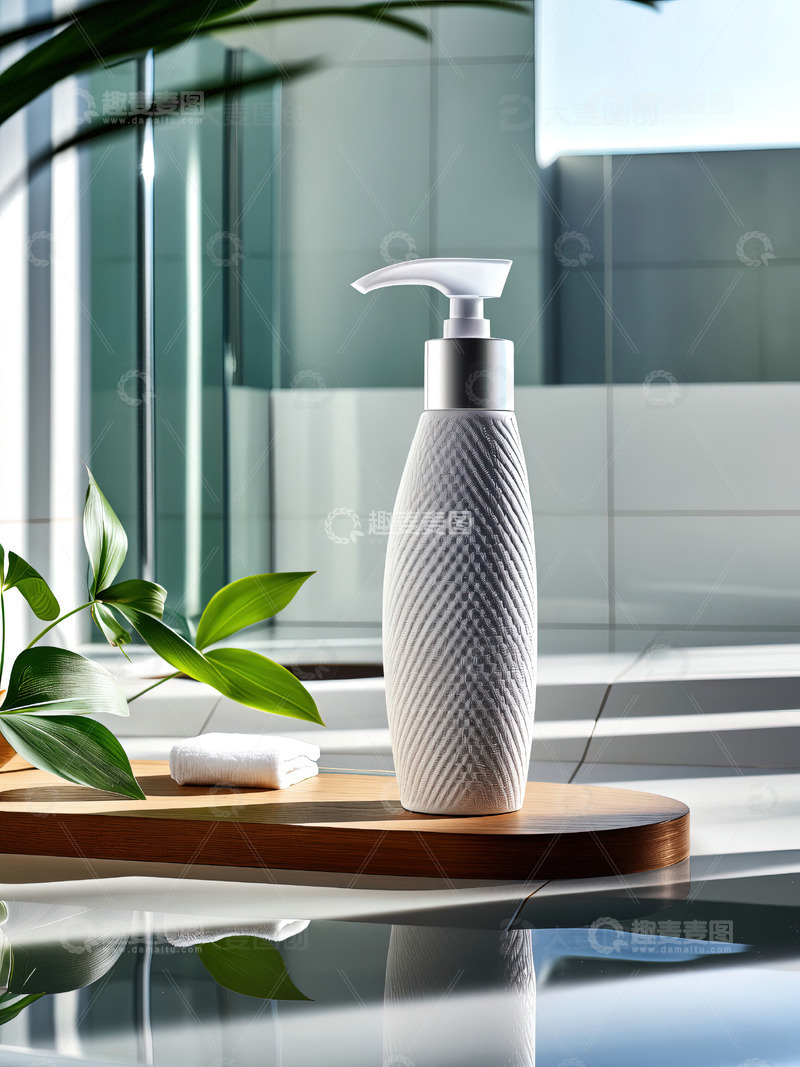 高清大图下载【趣麦麦图】浴室场景洗发水沐浴露产品摄影44