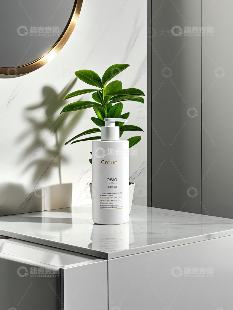 高清大图下载【趣麦麦图】浴室场景洗发水沐浴露产品摄影8
