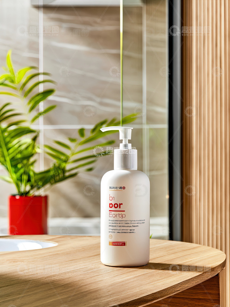 高清大图下载【趣麦麦图】浴室场景洗发水沐浴露产品摄影11