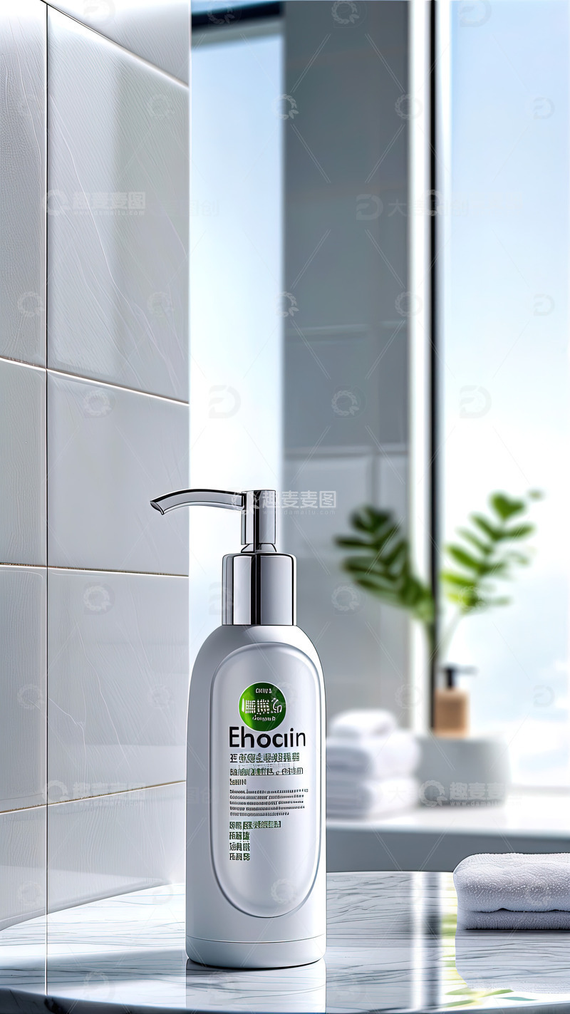 高清大图下载【趣麦麦图】浴室场景洗发水沐浴露产品摄影67