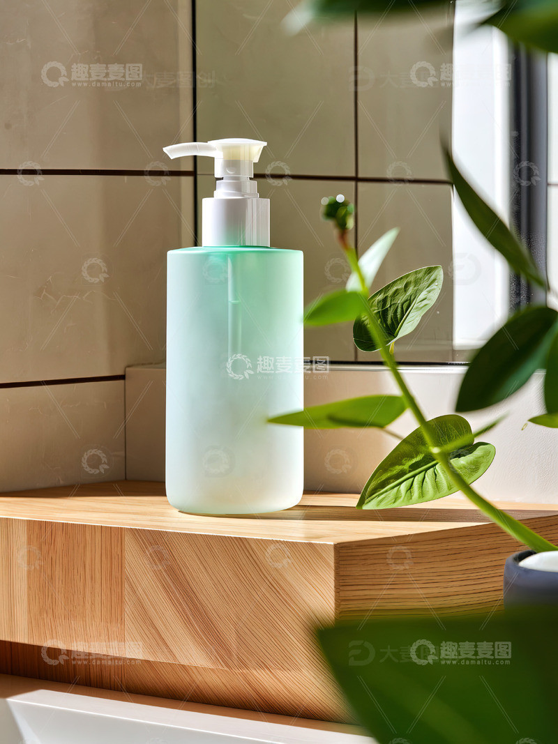 高清大图下载【趣麦麦图】浴室场景洗发水沐浴露产品摄影36