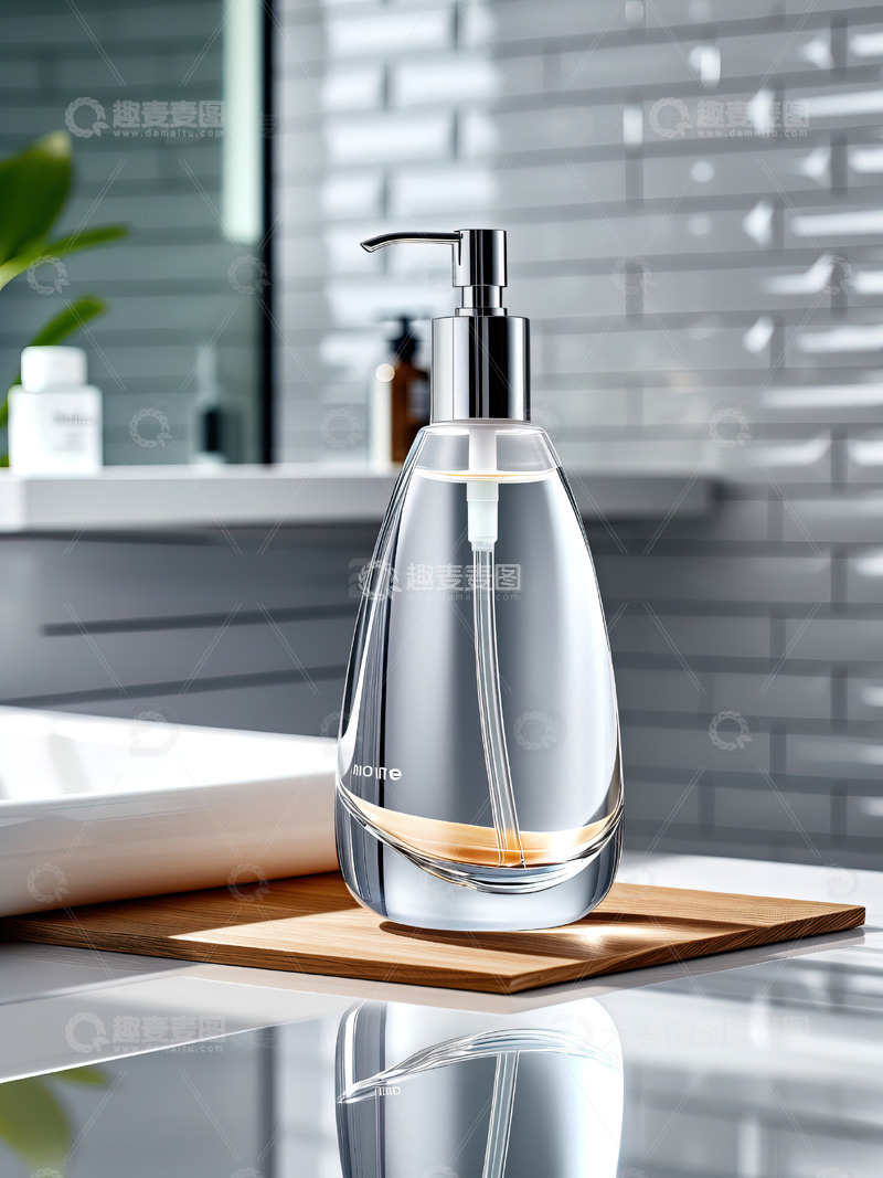 高清大图下载【趣麦麦图】浴室场景洗发水沐浴露产品摄影31