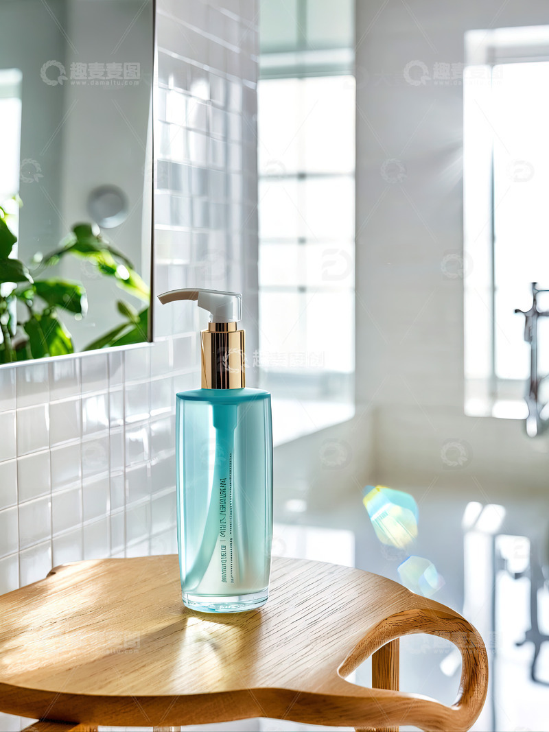 高清大图下载【趣麦麦图】浴室场景洗发水沐浴露产品摄影54