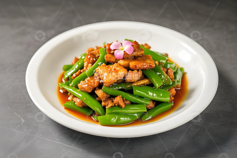 高清大图下载【趣麦麦图】辣椒炒肉美食摄影图1