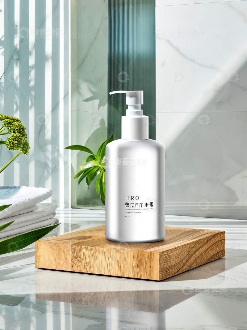 高清大图下载【趣麦麦图】浴室场景洗发水沐浴露产品摄影77