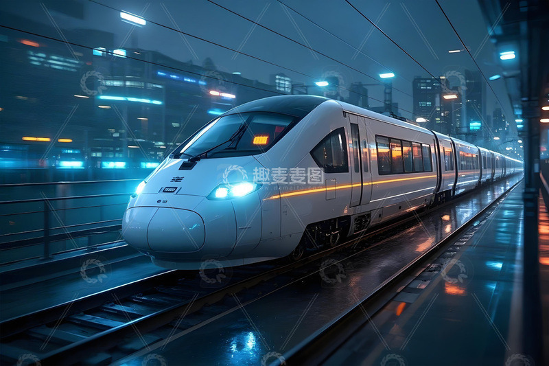 高清大图下载【趣麦麦图】高铁列车春运摄影图1