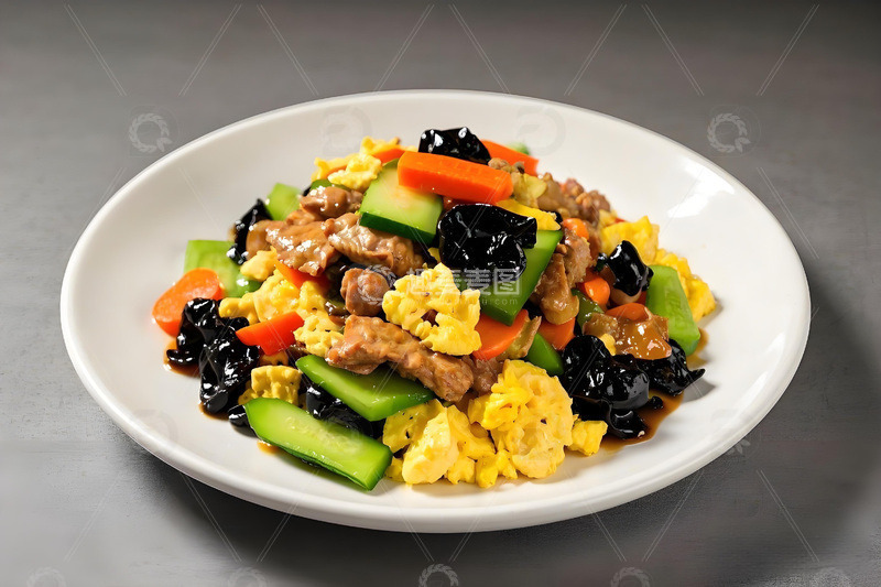 木须肉美食摄影图