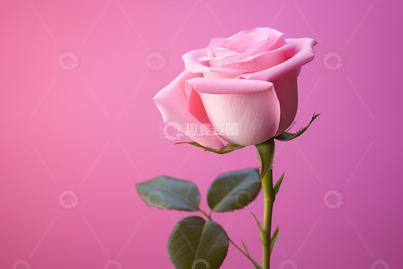 高清大图下载【趣麦麦图】-粉色的玫瑰花特写