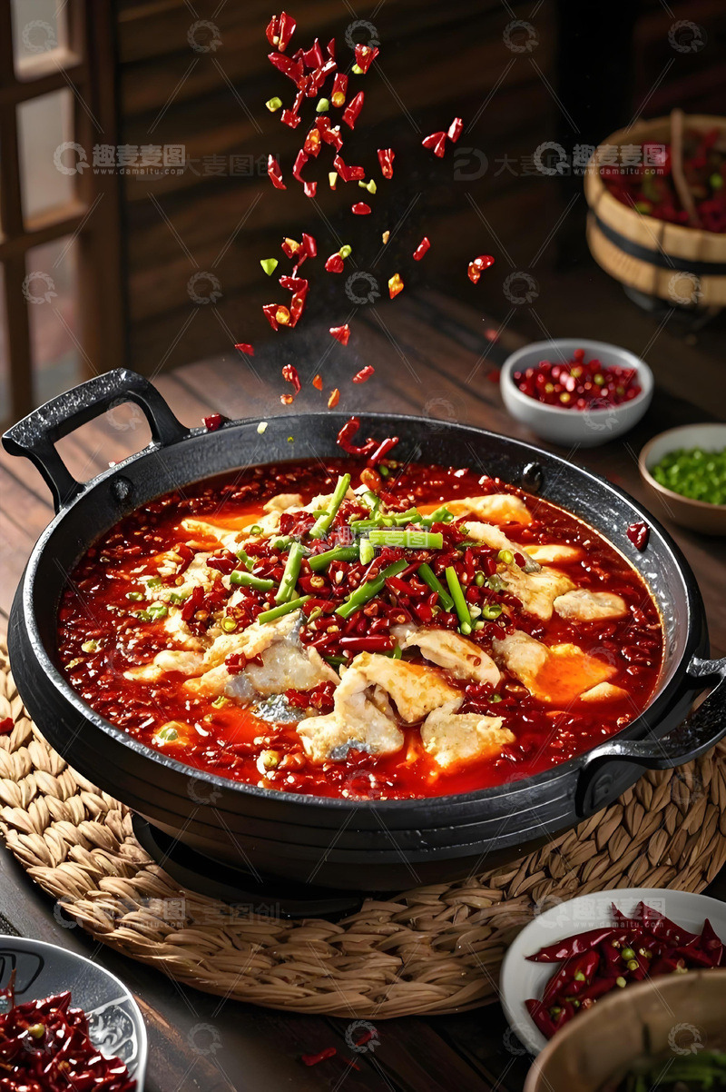 高清大图下载【趣麦麦图】美食水煮鱼摄影图5