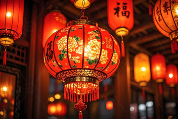 春节元宵节灯笼摄影图1