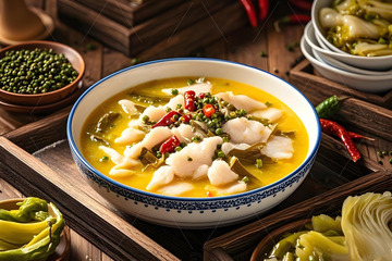 中华美食酸菜鱼摄影图10