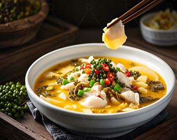 中华美食酸菜鱼摄影图11