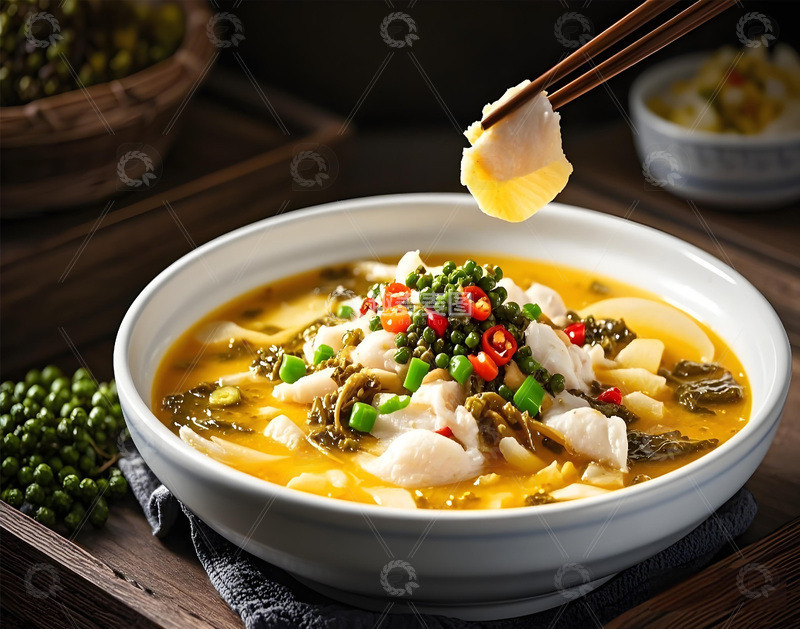 高清大图下载【趣麦麦图】中华美食酸菜鱼摄影图11