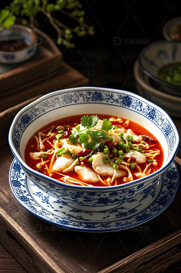 美食水煮鱼摄影图3