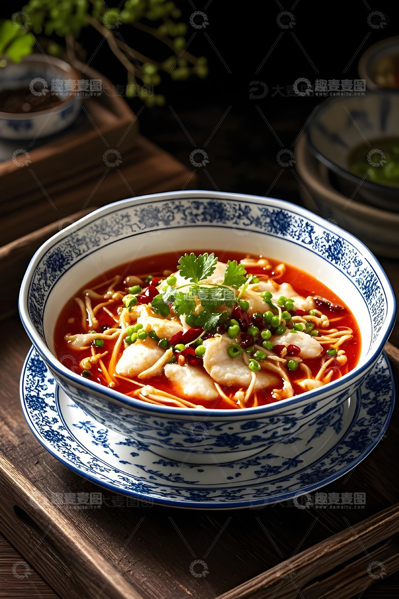 高清大图下载【趣麦麦图】美食水煮鱼摄影图3