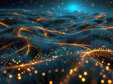 闪光特效粒子光斑背景素材11