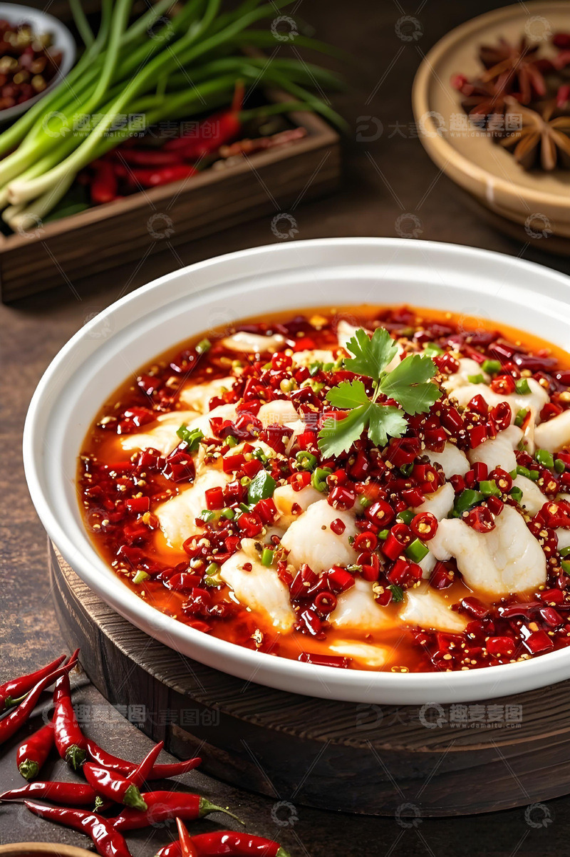 高清大图下载【趣麦麦图】美食水煮鱼摄影图