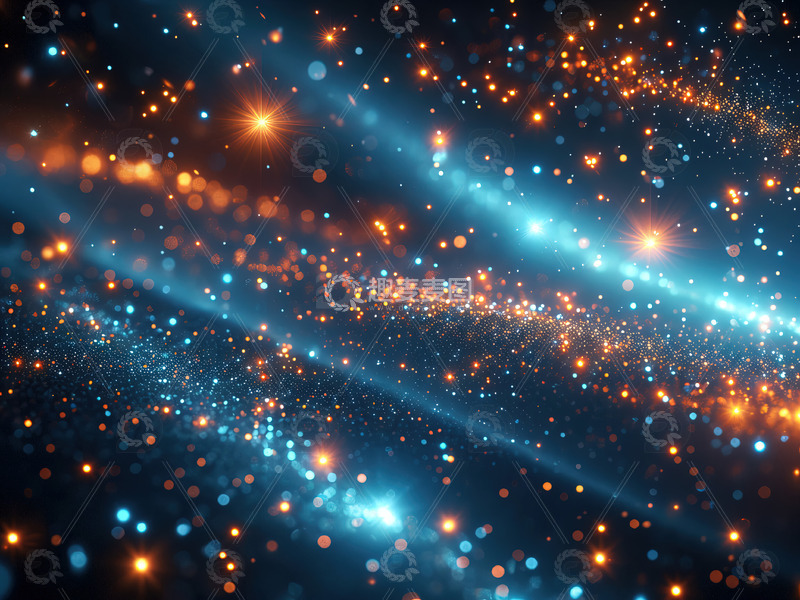 闪光特效粒子光斑背景素材8