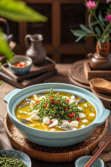 美食藤椒鱼摄影图2