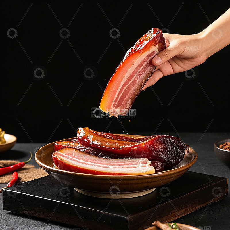 高清大图下载【趣麦麦图】腊肉美食图片4