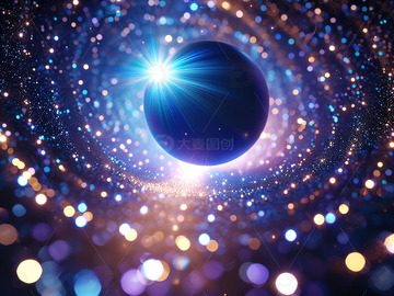 闪光特效粒子光斑背景素材14