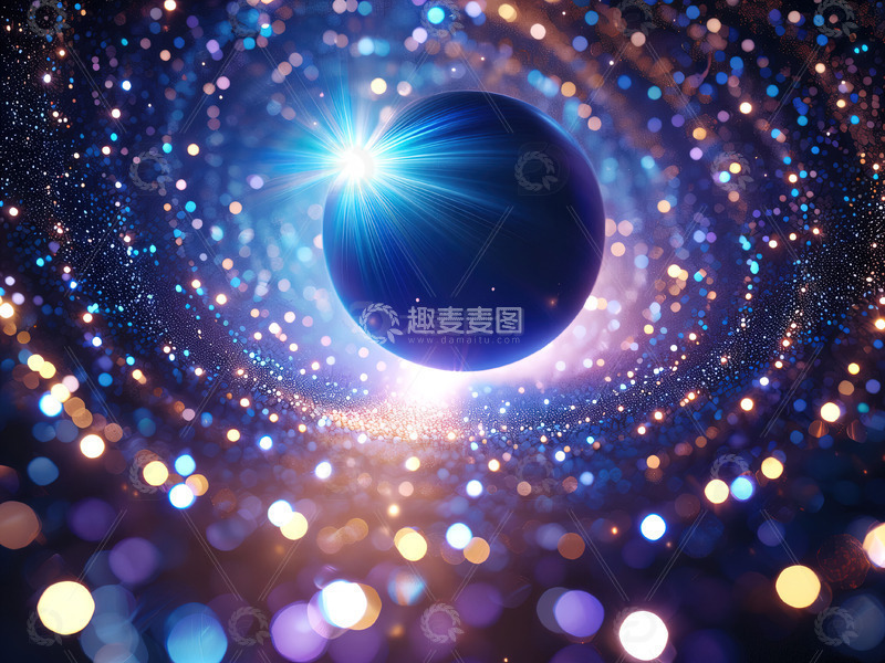 闪光特效粒子光斑背景素材14