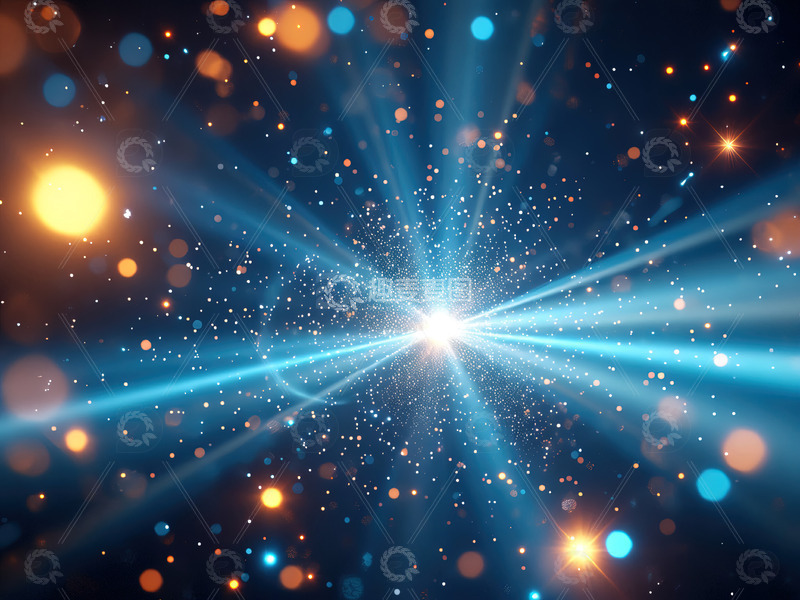 闪光特效粒子光斑背景素材12