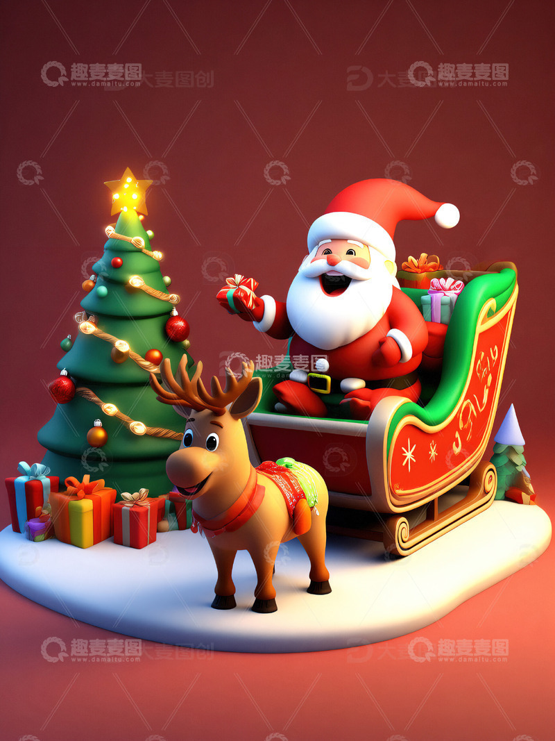 圣诞节圣诞老人素材8
