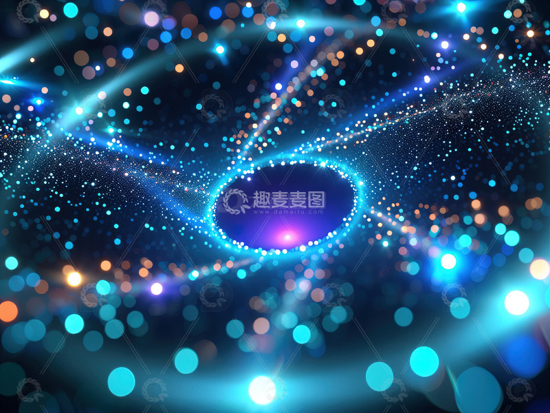 闪光特效粒子光斑背景素材13