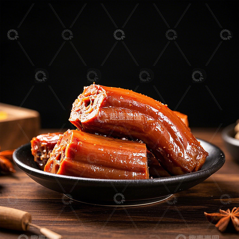 高清大图下载【趣麦麦图】麻辣鸭脖