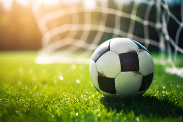 足球场上的足球