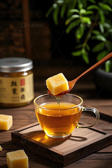 中式梨膏糖摄影图