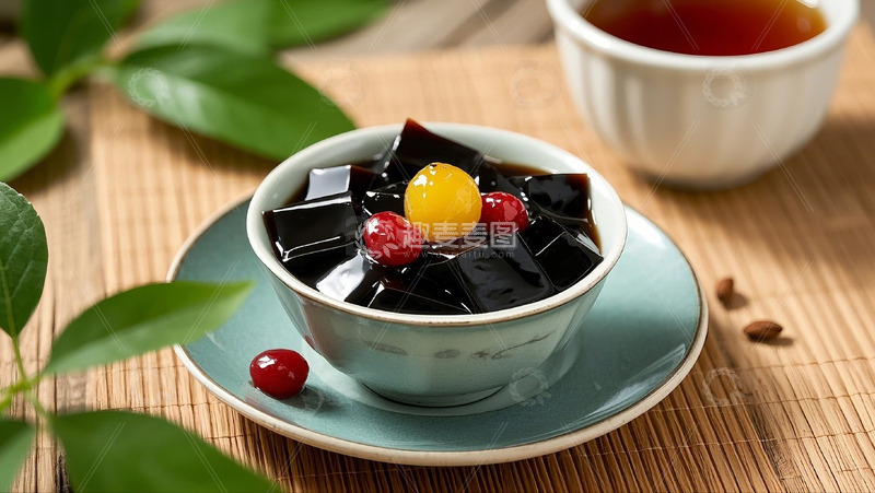 高清大图下载【趣麦麦图】龟苓膏传统药膳美食美味特色美食食品小吃