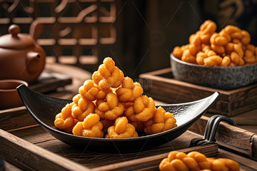 小麻花中式小吃摄影图2