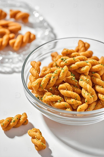 小麻花中式小吃摄影图1