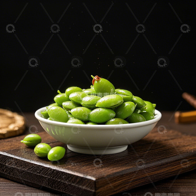 高清大图下载【趣麦麦图】毛豆美食小吃