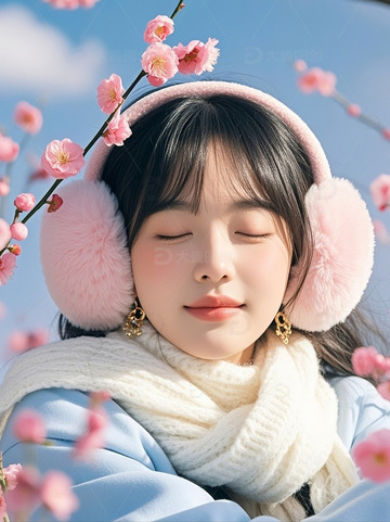 冬季大雪人物女孩3