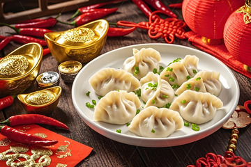 春节冬至立冬节气饺子美食摄影2