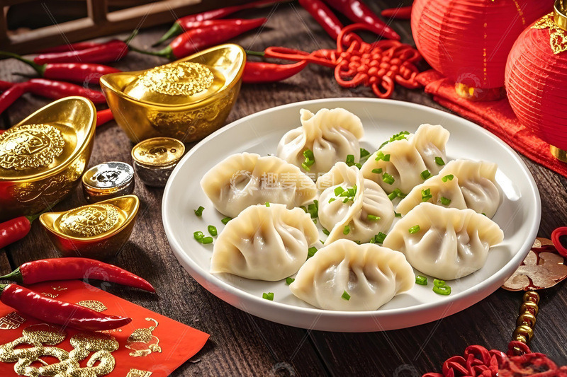高清大图下载【趣麦麦图】春节冬至立冬节气饺子美食摄影2