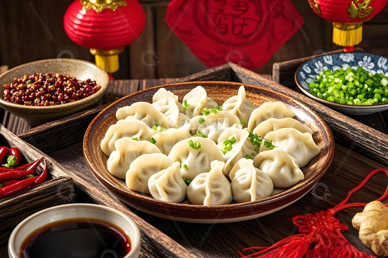 高清大图下载【趣麦麦图】春节冬至立冬节气饺子美食摄影3