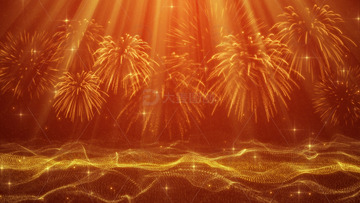 金色光线公司企业晚会年会背景